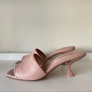 Topshop Pink Mules